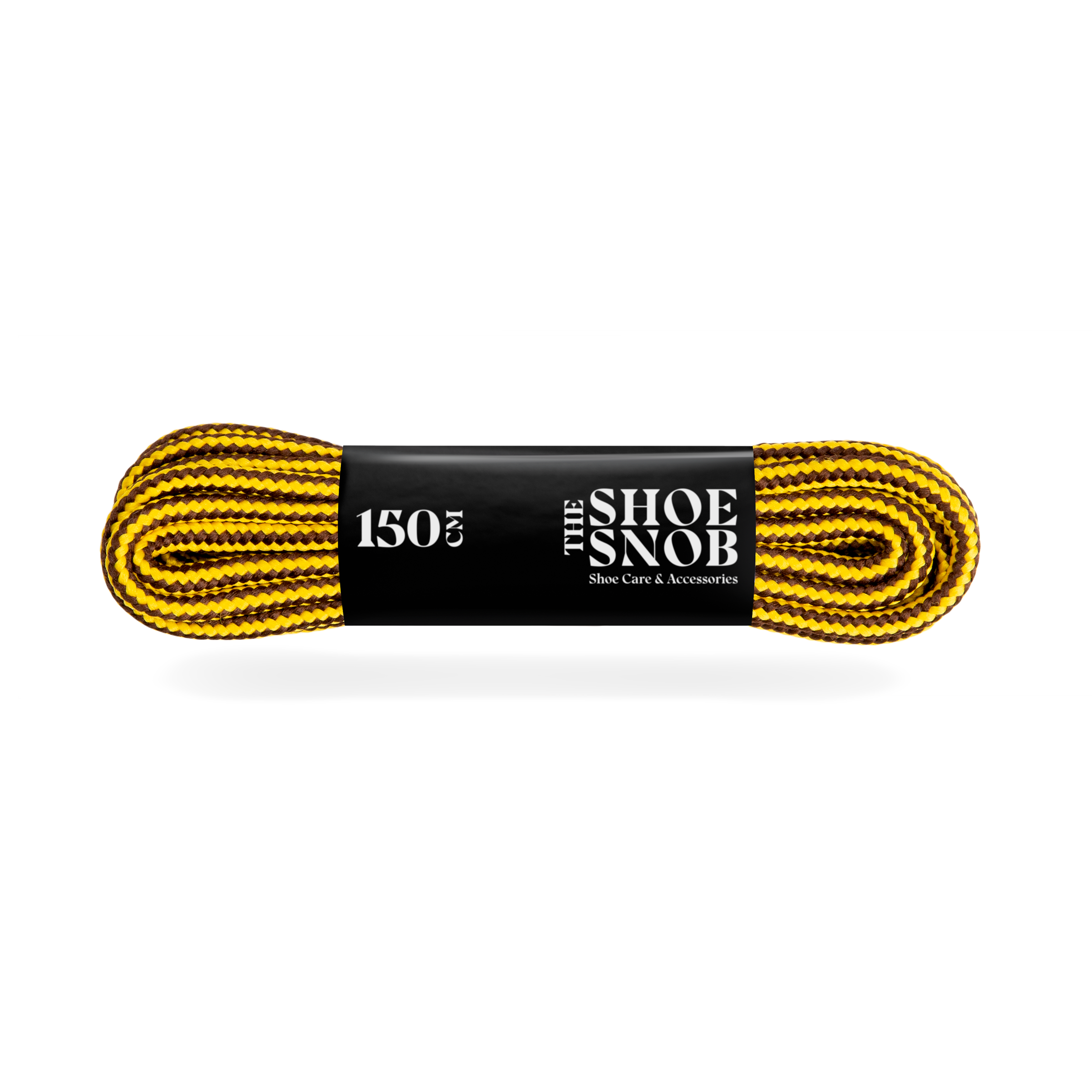 150cm Round Boot Laces Brown Yellow The Shoe Snob